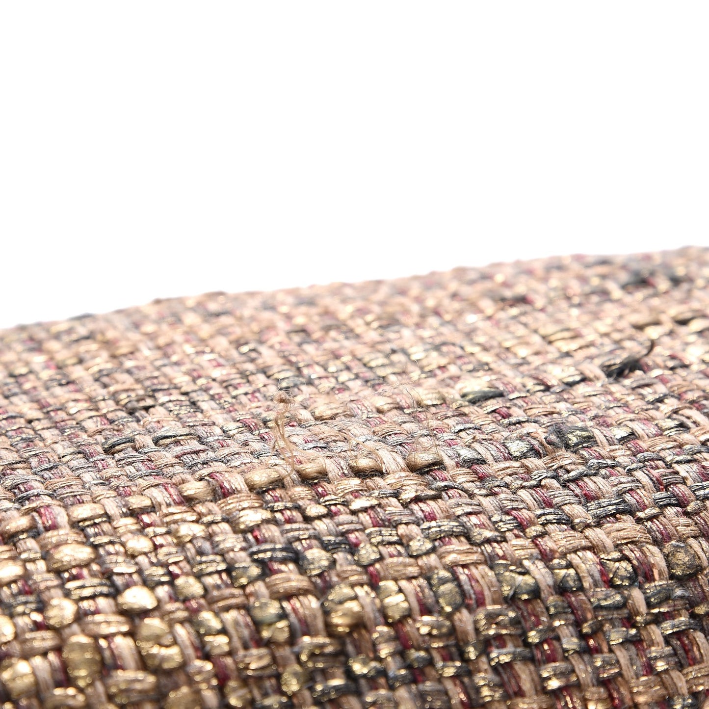 Metallic Woven Boucle Falabella Gold