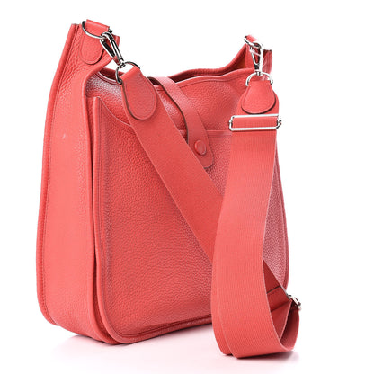 Hermes Taurillon Clemence Evelyne III GM Bougainvillea 3 of 12