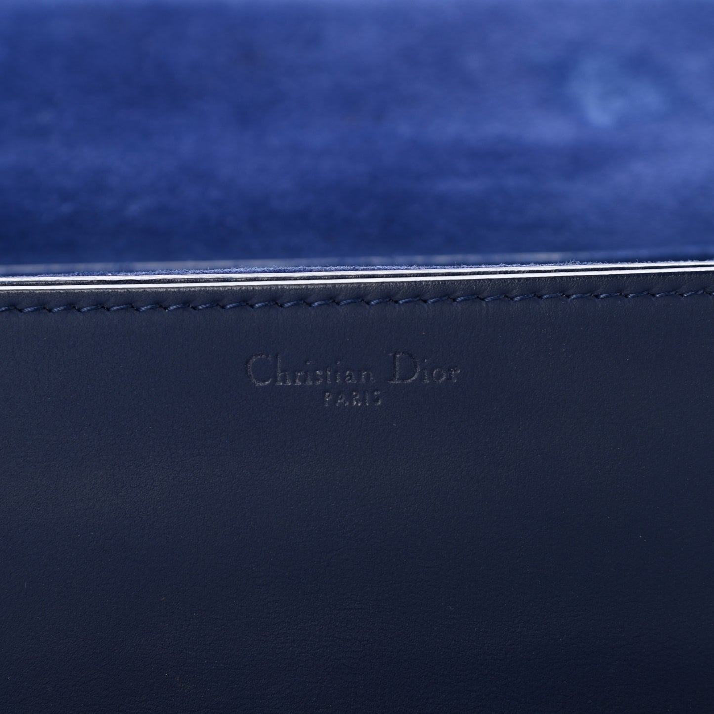 Ultra Matte Calfskin Dio(r)evolution Flap Bag Navy