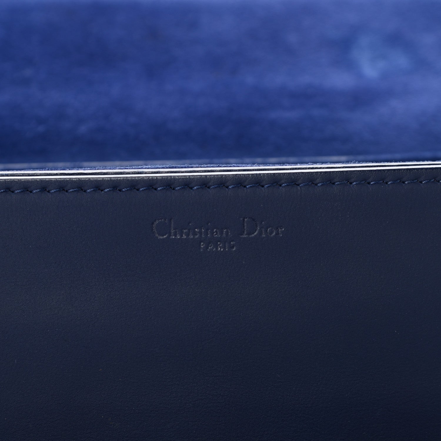 Christian Dior Ultra Matte Calfskin Dio(r)evolution Flap Bag Navy 6 of 15