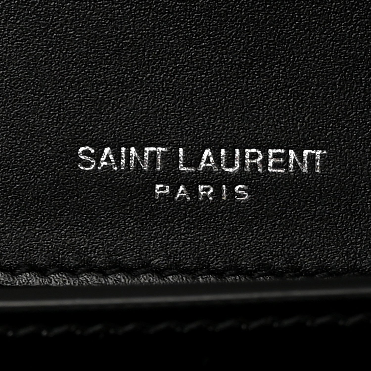 Saint Laurent Patent Cassandre Tassel Clutch Black 6 of 7