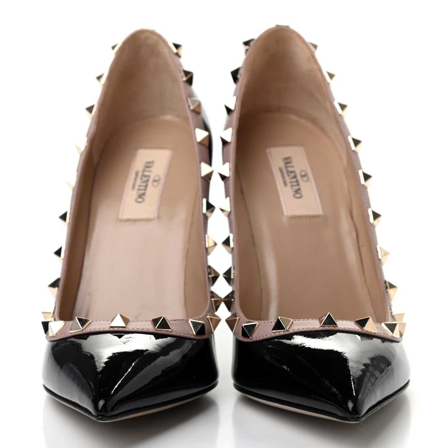 Patent Rockstud 100mm Pumps 38.5 Black Poudre