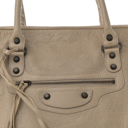 Balenciaga Agneau Classic Hardware Large Sunday Tote Latte Beige 9 of 14