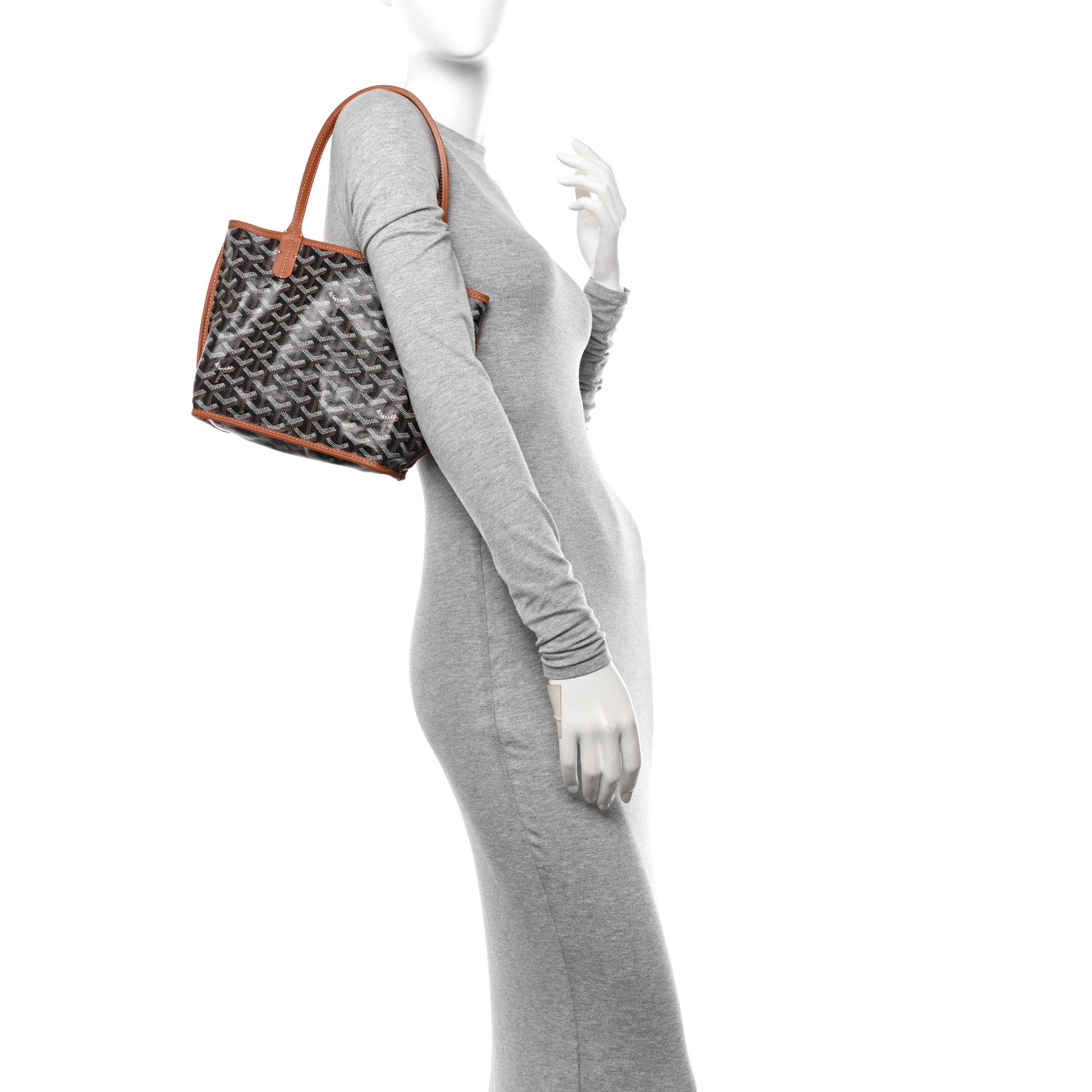 Goyard Goyardine Reversible Mini Anjou Black Gold 2 of 18