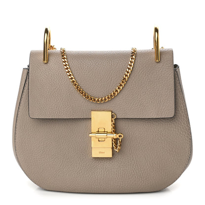 Chloe Grained Lambskin Drew Shoulder Bag Motty Grey 1 of 9