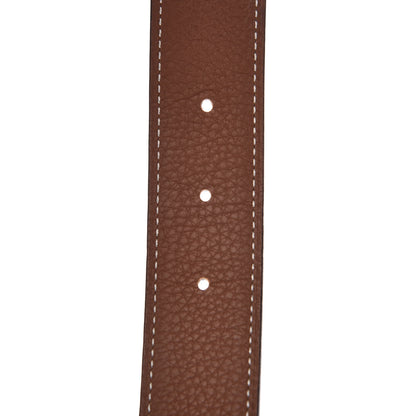 Hermes Box Togo 32mm H Belt 80 Black Gold 5 of 8