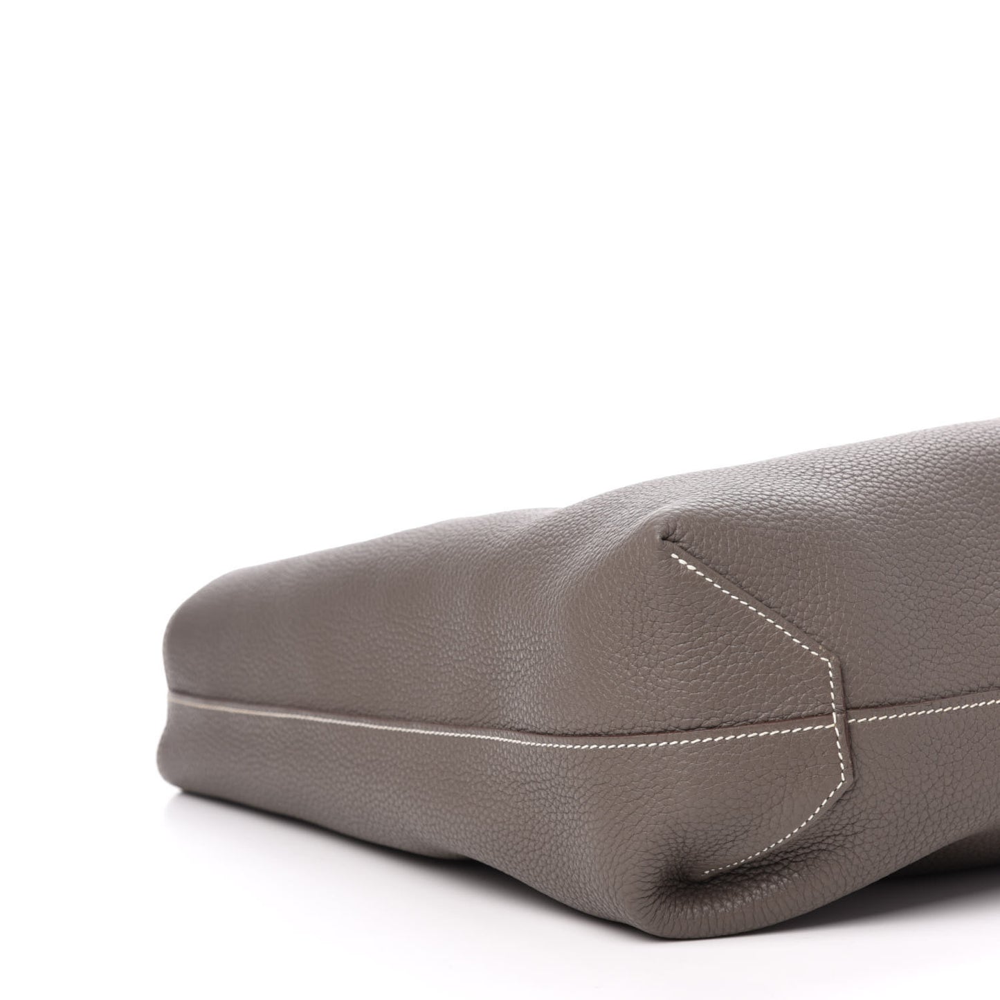 Taurillon Clemence Double Sens 36 Reversible Tote Etoupe Etain