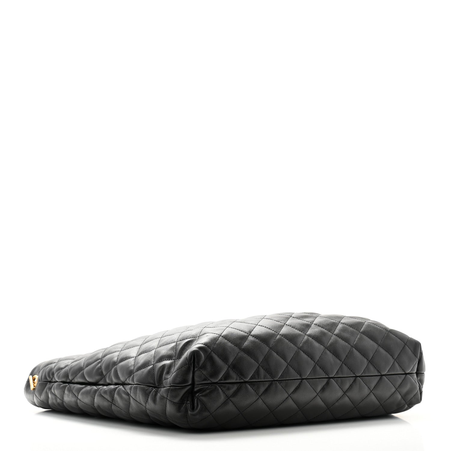 Saint Laurent Lambskin Quilted Maxi Icare Shopping Tote Black 4 of 10