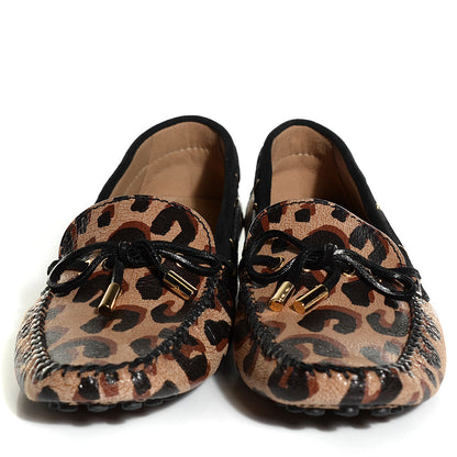 Louis Vuitton Leopard Print Calf Hair Gloria Loafers 40 2 of 7
