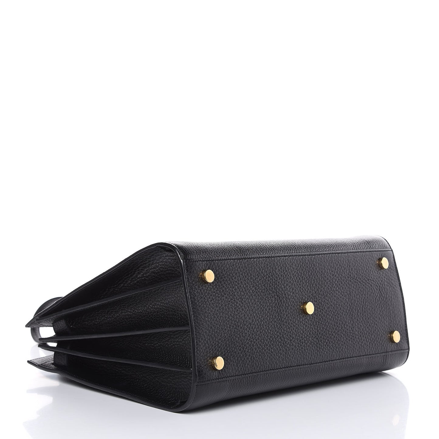 Grained Calfskin Small Sac De Jour Black