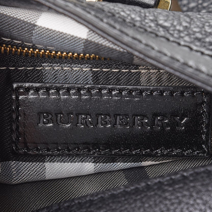 Burberry Grained Calfskin Medium Parade Hobo Black 7 of 9