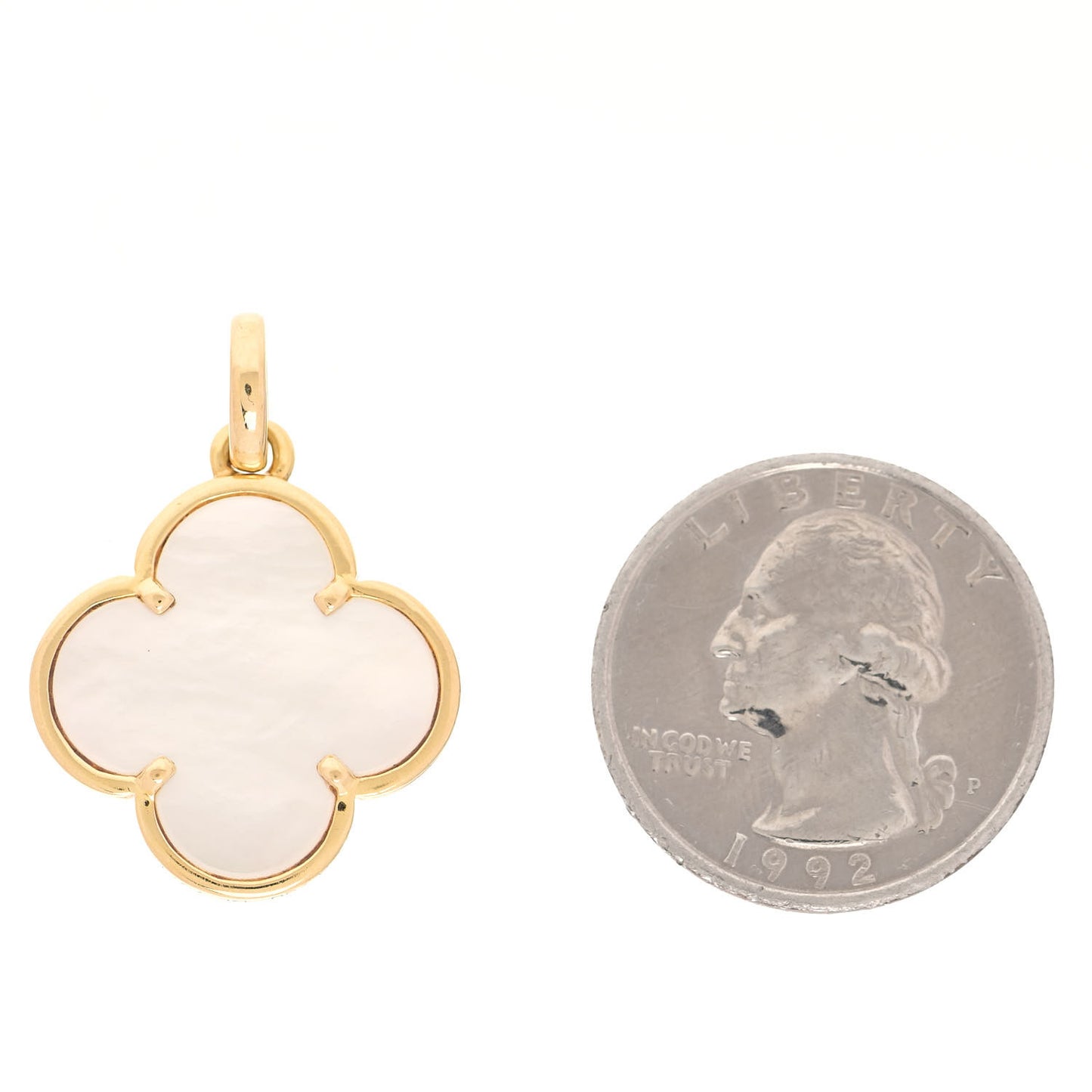 18K Yellow Gold Mother of Pearl Magic Alhambra Pendant