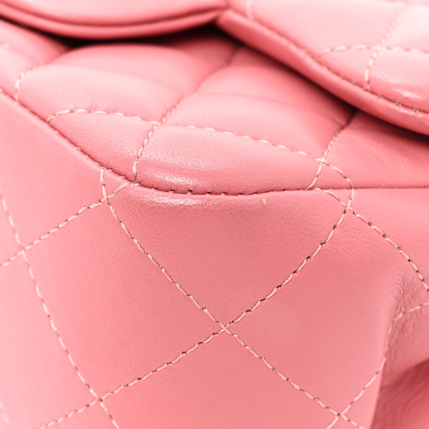 Chanel Lambskin Quilted Mini Square Flap Pink 10 of 13