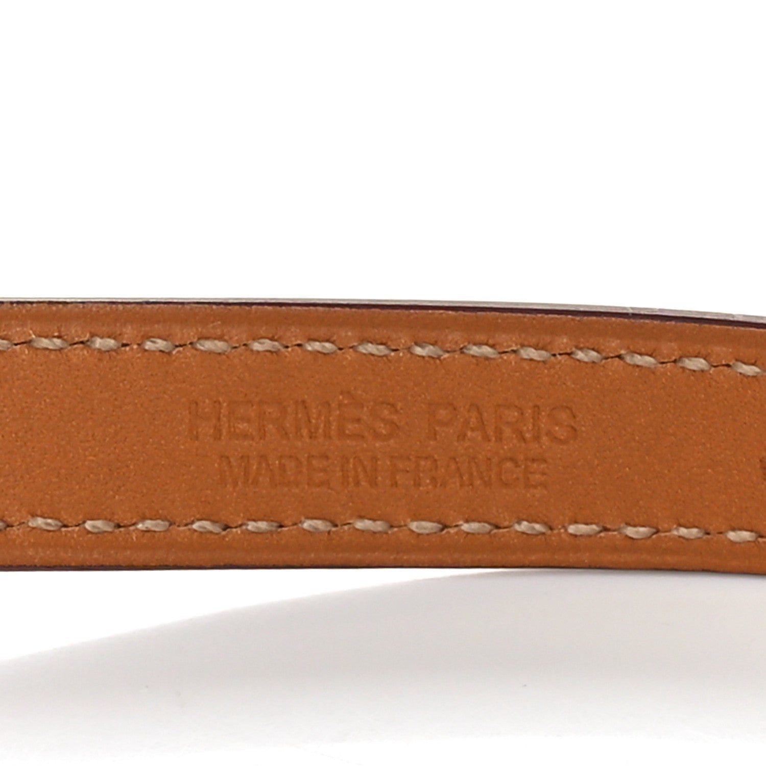 Hermes Epsom Rivale Double Tour Bracelet M Orange 4 of 8