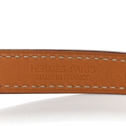 Hermes Epsom Rivale Double Tour Bracelet M Orange 4 of 8