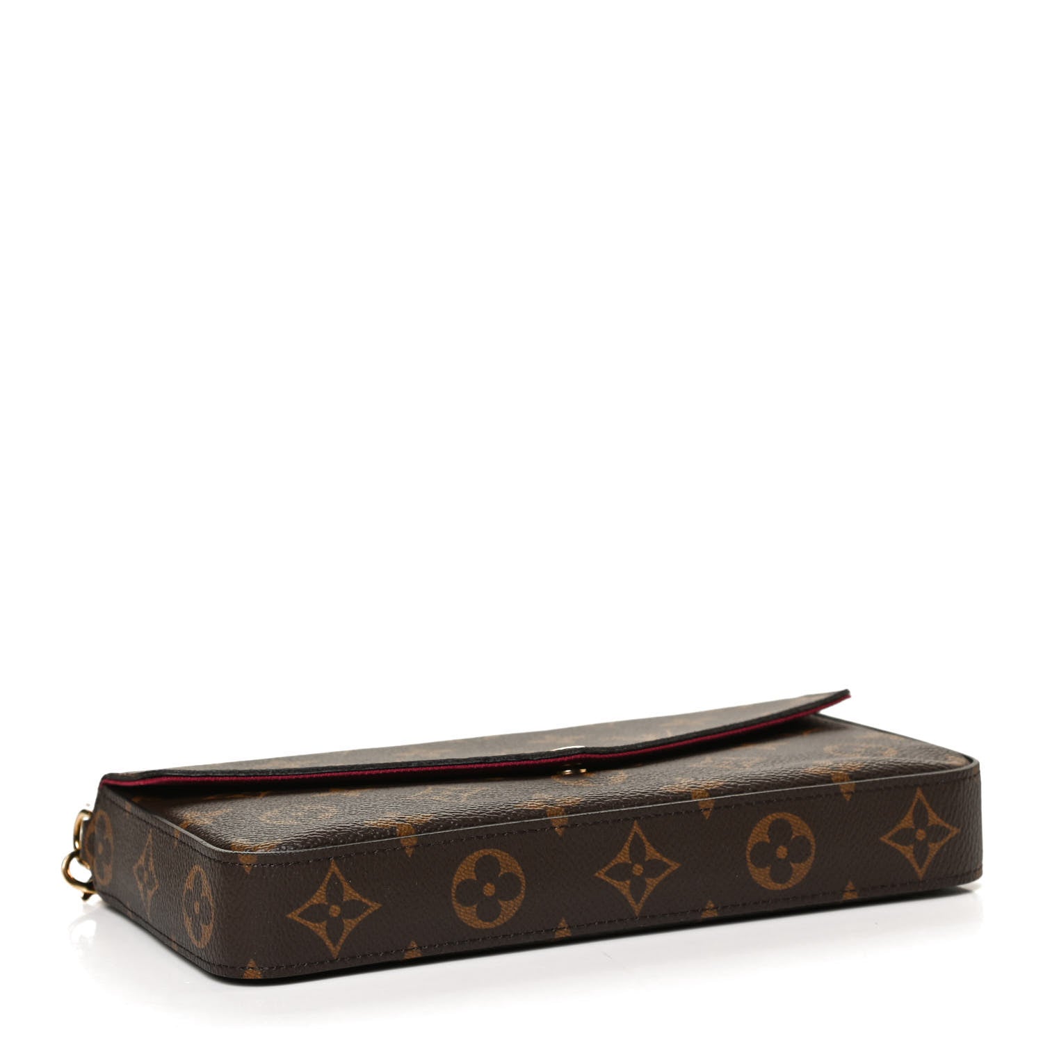 Louis Vuitton Monogram Pochette Felicie Chain Wallet Fuchsia 4 of 12
