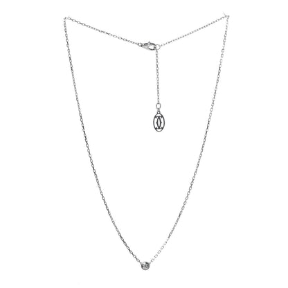 Cartier 18K White Gold Diamond SM D'Amour Pendant Necklace 3 of 5