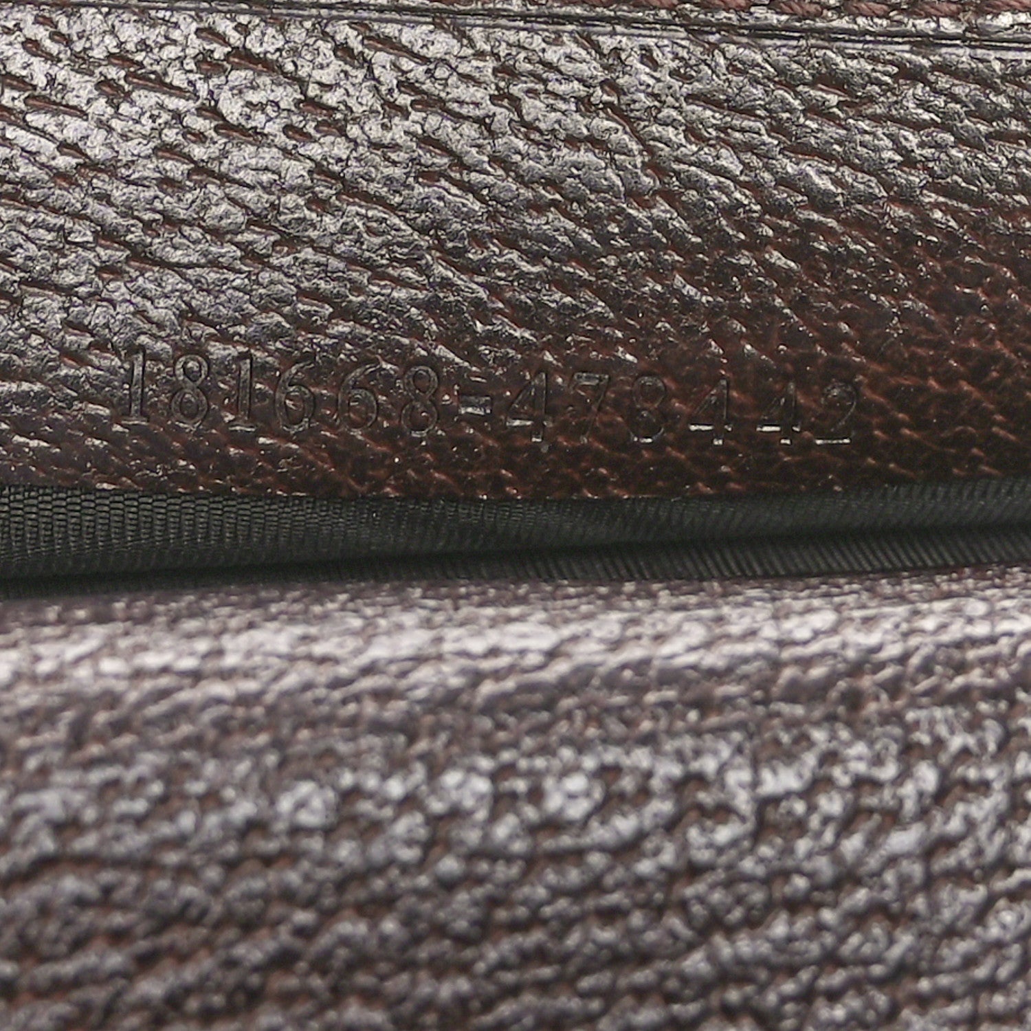 Gucci Monogram Calfskin Ladies Web Continental Wallet Beige Ebony Cocoa 7 of 8