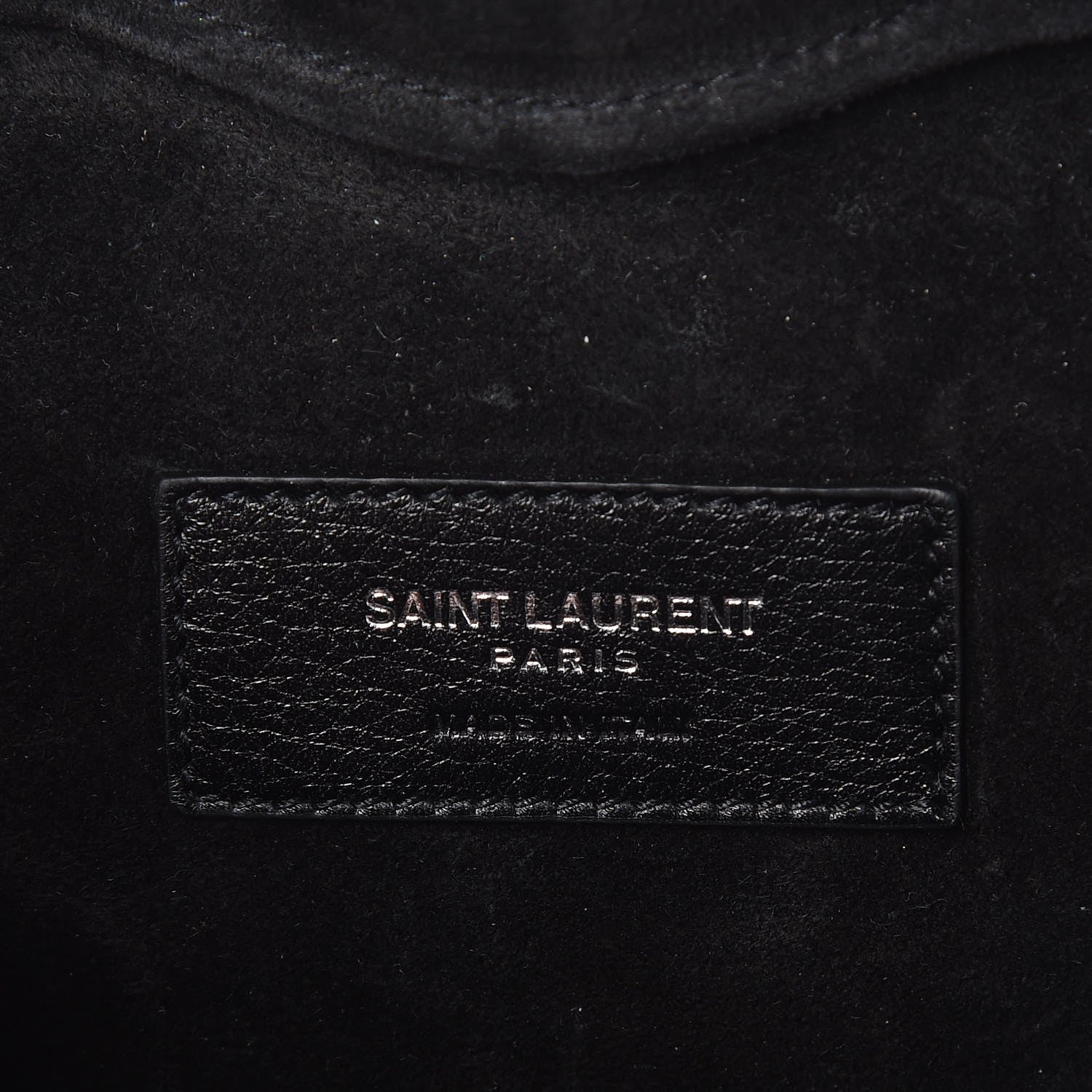 Saint Laurent Calfskin Fringe Small Monogram Love Shoulder Bag Black 7 of 7