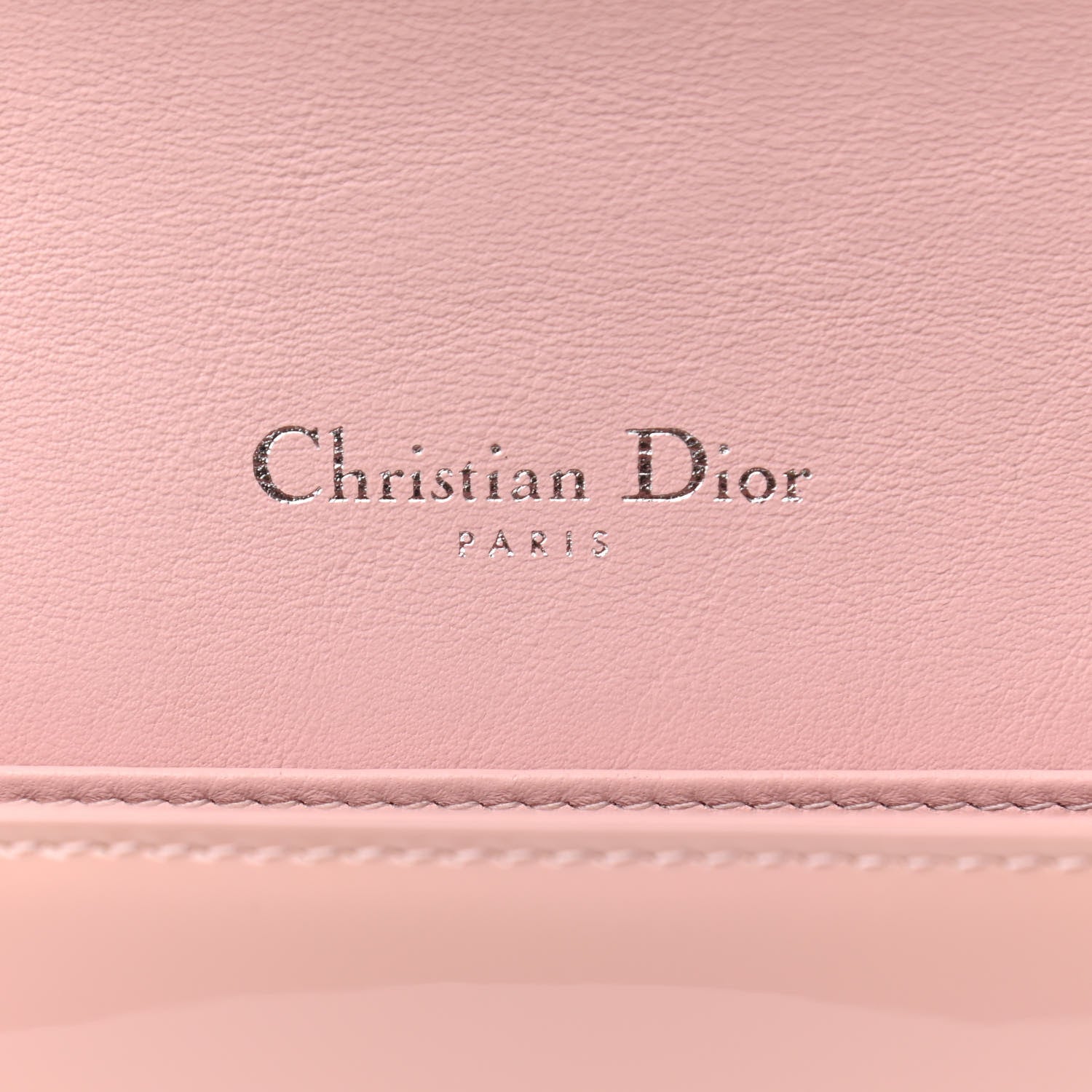 Christian Dior Patent Cannage Lady Dior Clutch Rose Clair 7 of 14