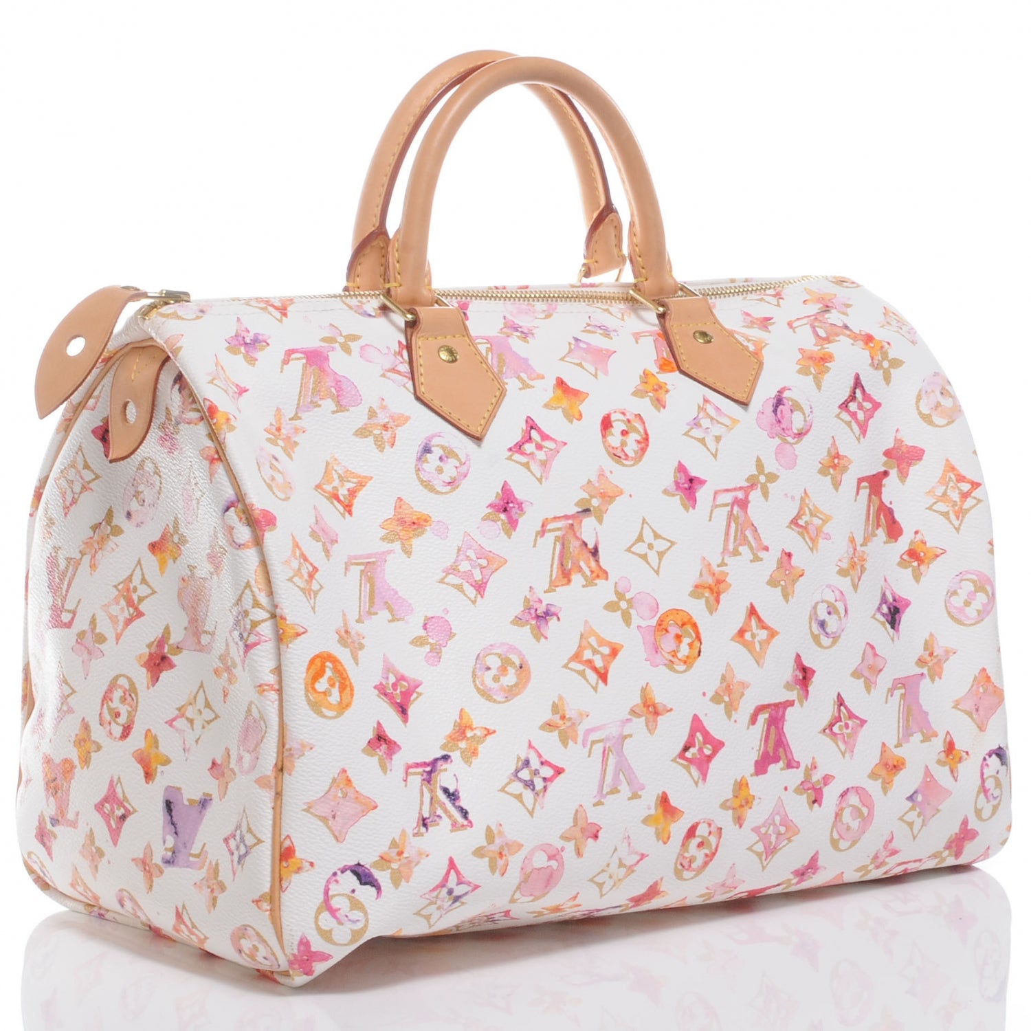 Louis Vuitton Watercolor Aquarelle Speedy 35 White 3 of 8