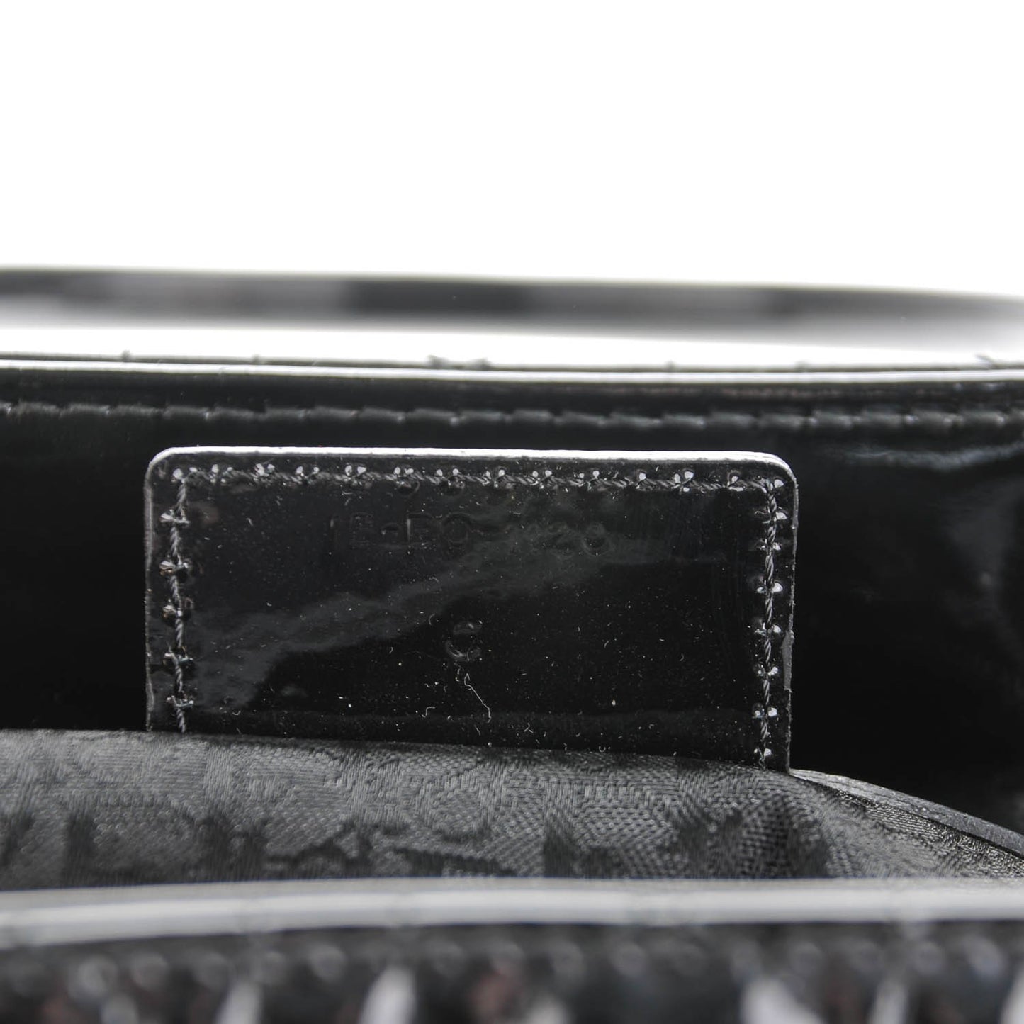Patent Cannage Large Lady Dior Black