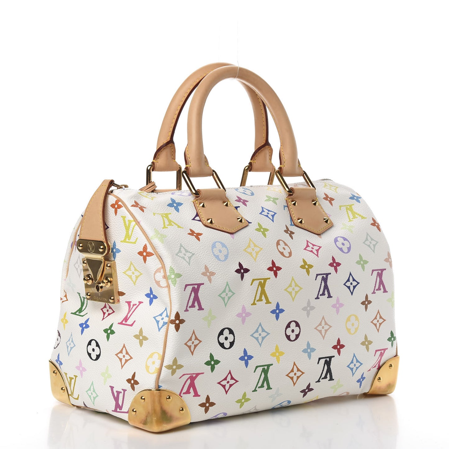 Monogram Multicolor Speedy 30 White