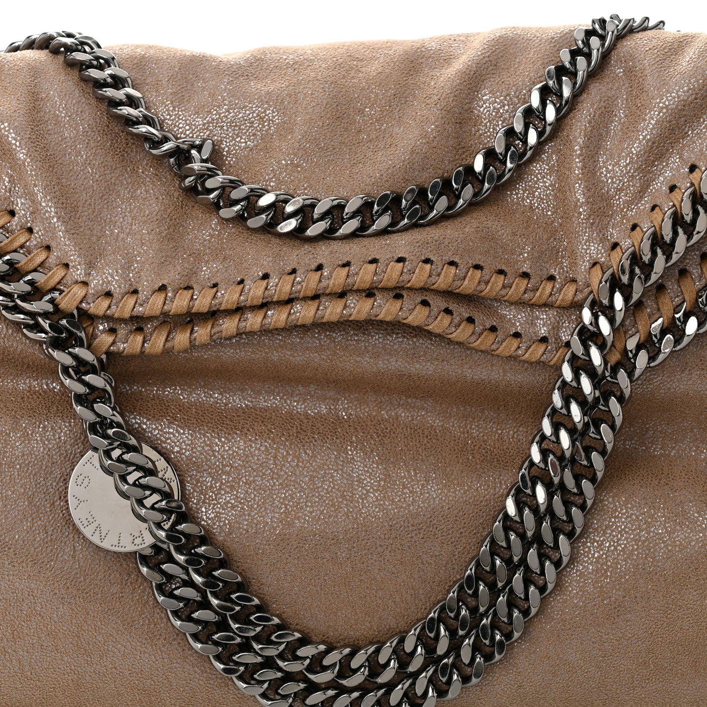 Shaggy Deer Small Falabella Tote Taupe