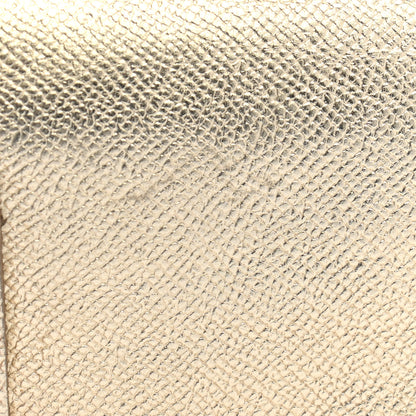 Burberry Metallic Patent Heritage Grain Penrose Continental Wallet Gold 11 of 12
