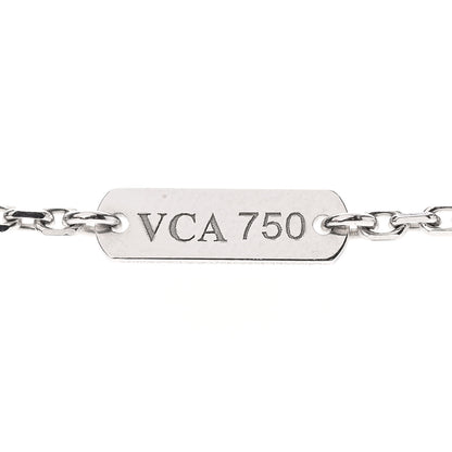 Van Cleef & Arpels 18K White Gold Mother of Pearl Vintage Alhambra Pendant Necklace 4 of 5