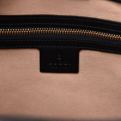 Gucci Soft GG Supreme Monogram Bees Small Crossbody Tote Beige Oro Black 8 of 9