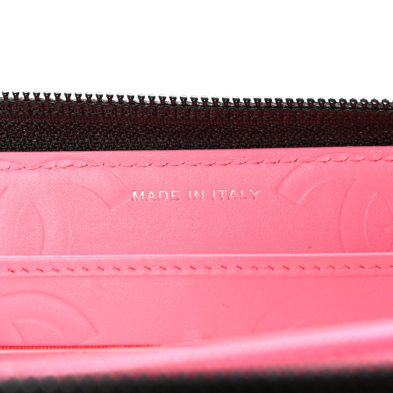 Chanel Calfskin Quilted Cambon Large Gusset Zip Around Wallet Black 7 of 9