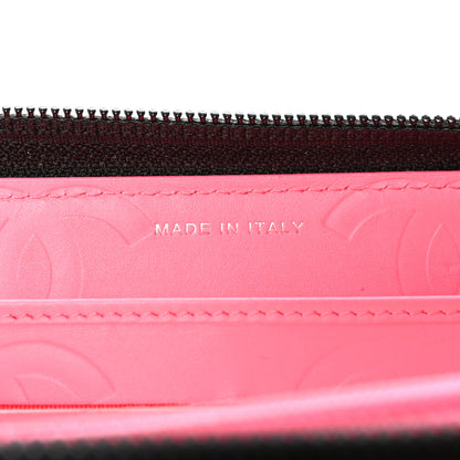 Chanel Calfskin Quilted Cambon Large Gusset Zip Around Wallet Black 7 of 9