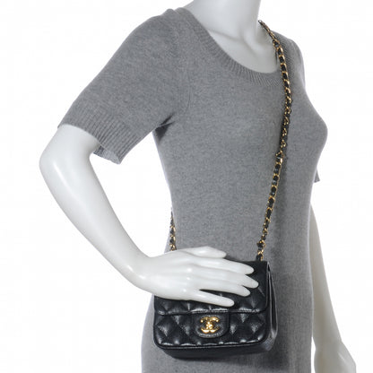 Chanel Caviar Quilted Mini Flap Black 2 of 7