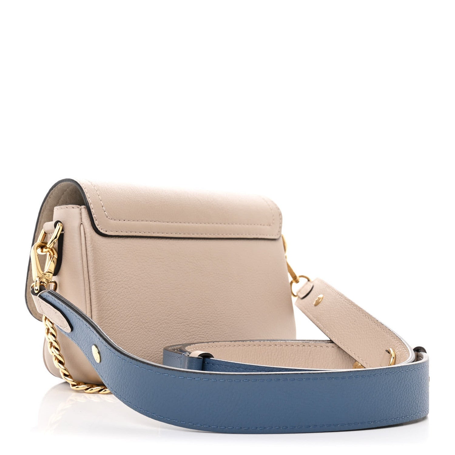 Louis Vuitton Grained Calfskin Lockme Tender Greige 2 of 8