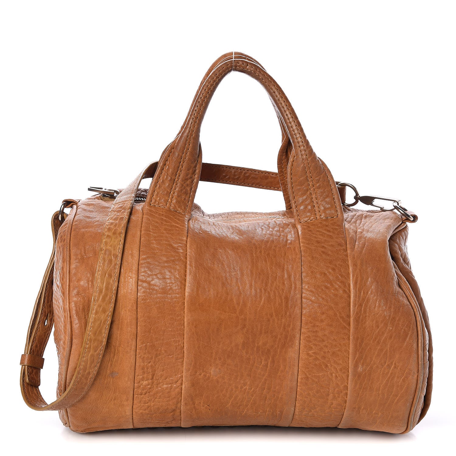 Alexander Wang Pebbled Lambskin Rocco Duffel Mustard 1 of 19