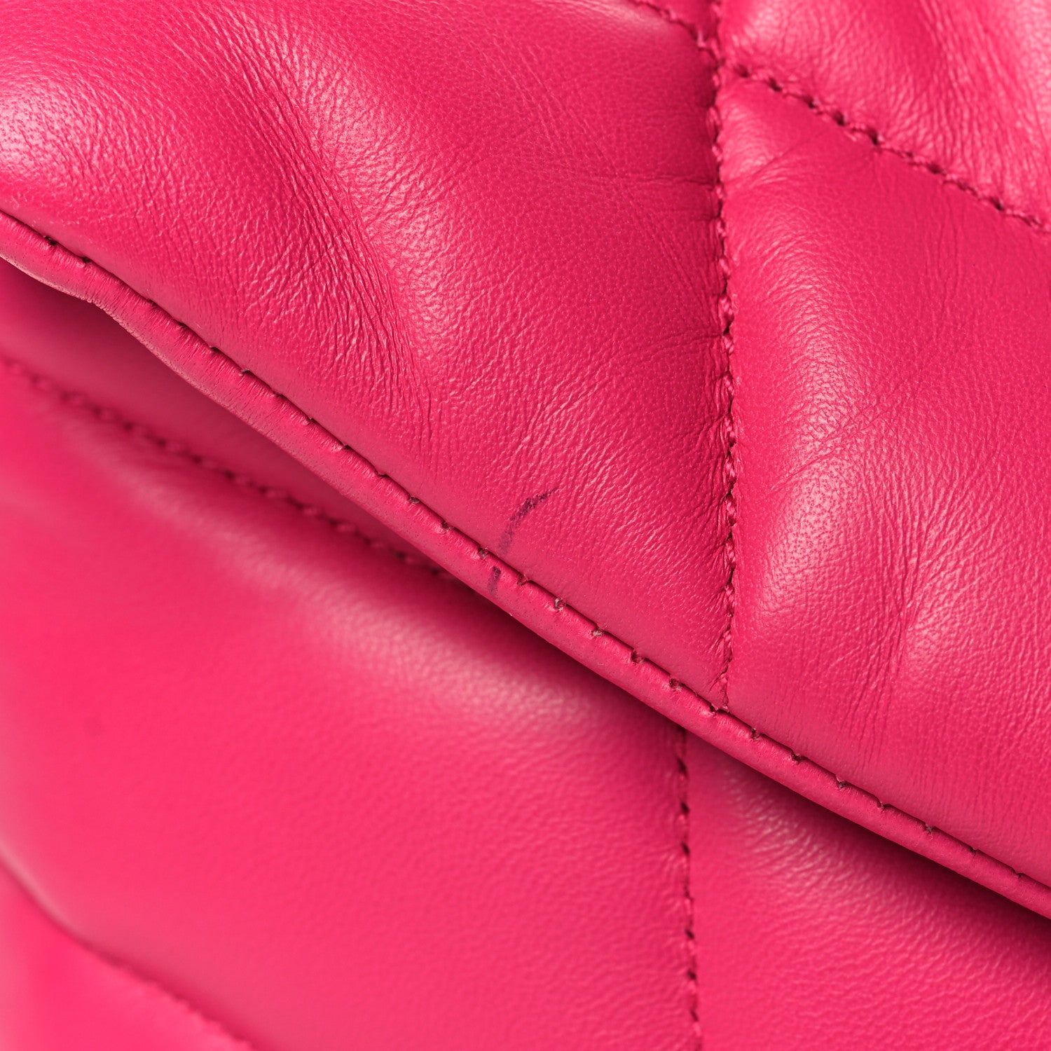 Saint Laurent Lambskin Quilted Toy Loulou Puffer Monogram Chain Satchel Bubblegum 12 of 12