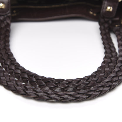 Gucci Guccissima Peggy Braided Tote Dark Brown 11 of 15