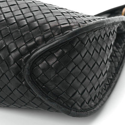 Bottega Veneta Nappa Intrecciato Shoulder Bag Black 6 of 7