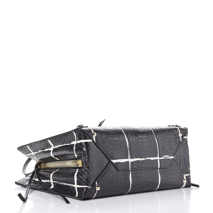 Balenciaga Ayers Papier A6 Zip Around Tote Black White 4 of 7