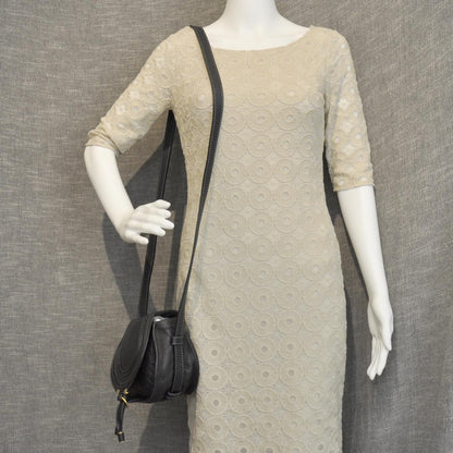 Chloe Leather Marcie Round Crossbody Bag Black 2 of 9