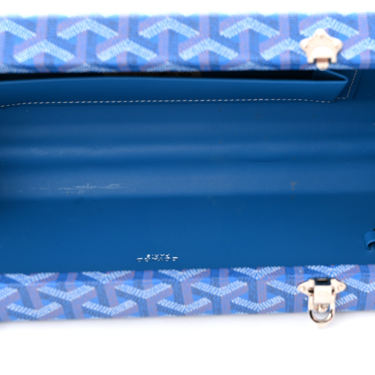 Goyard Goyardine Saint Honore Clutch Sky Blue 5 of 12