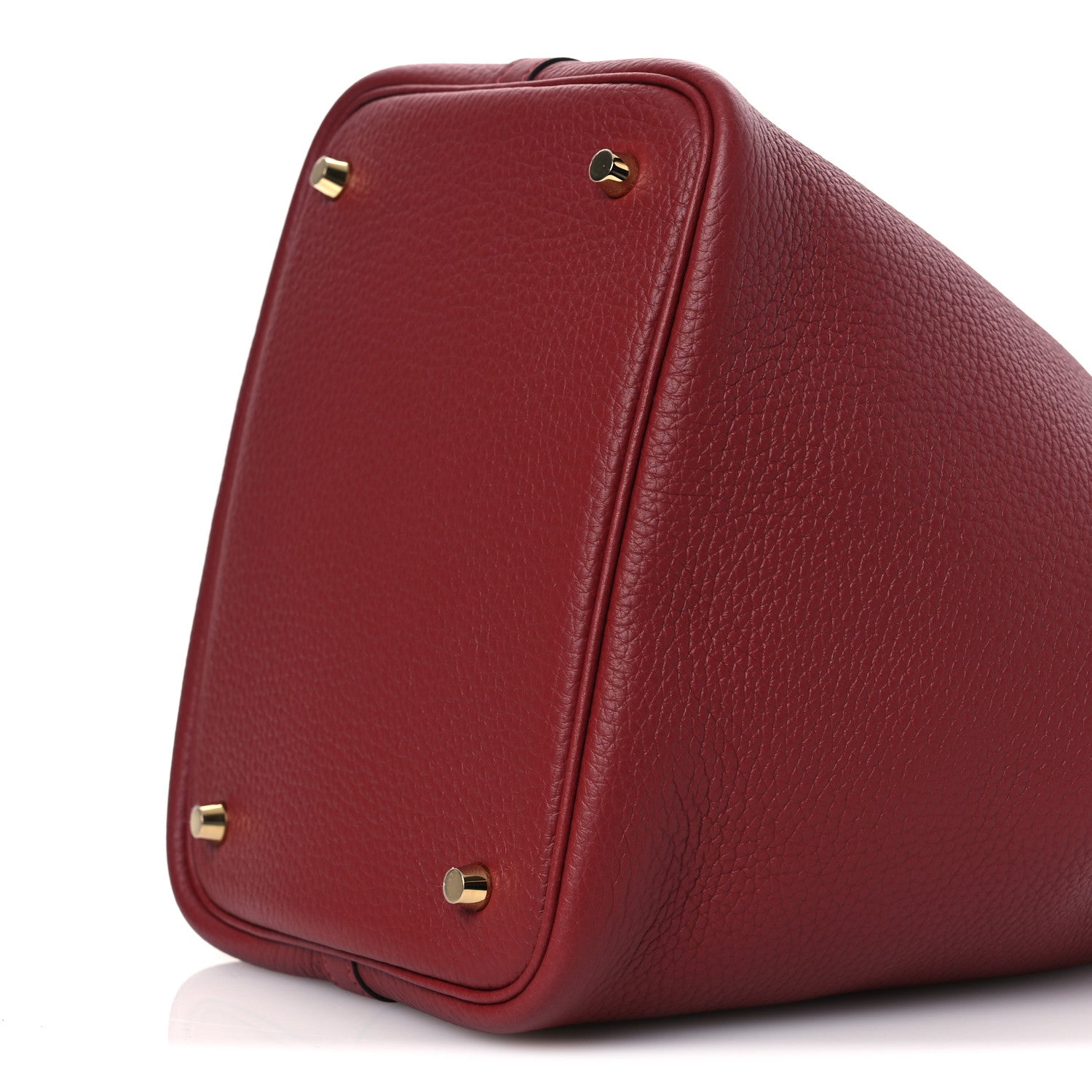 Hermes Taurillon Clemence Picotin Lock 22 MM Rouge H 10 of 12