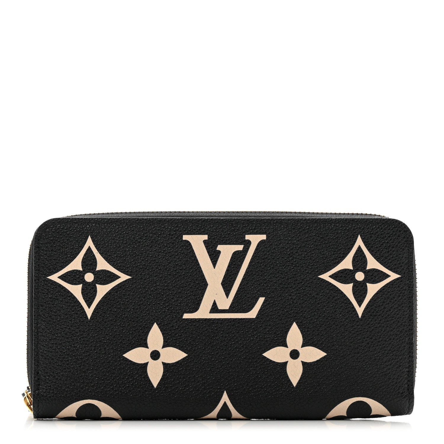 Louis Vuitton Empreinte Monogram Giant Zippy Wallet Black Beige 1 of 7