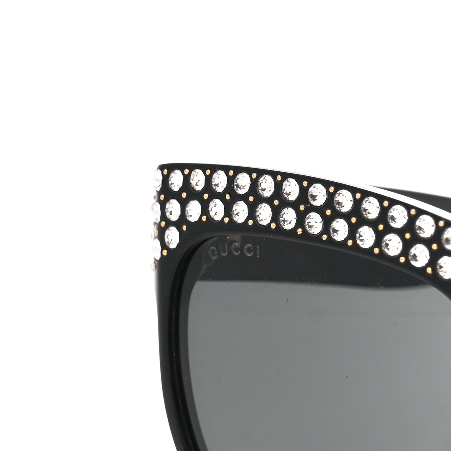 Acetate Crystal Sunglasses GG0147S Black