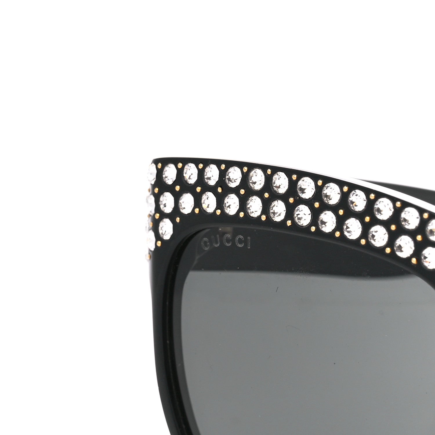 Gucci Acetate Crystal Sunglasses GG0147S Black 8 of 9