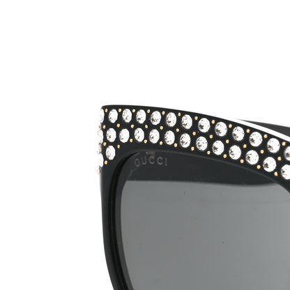 Gucci Acetate Crystal Sunglasses GG0147S Black 8 of 9