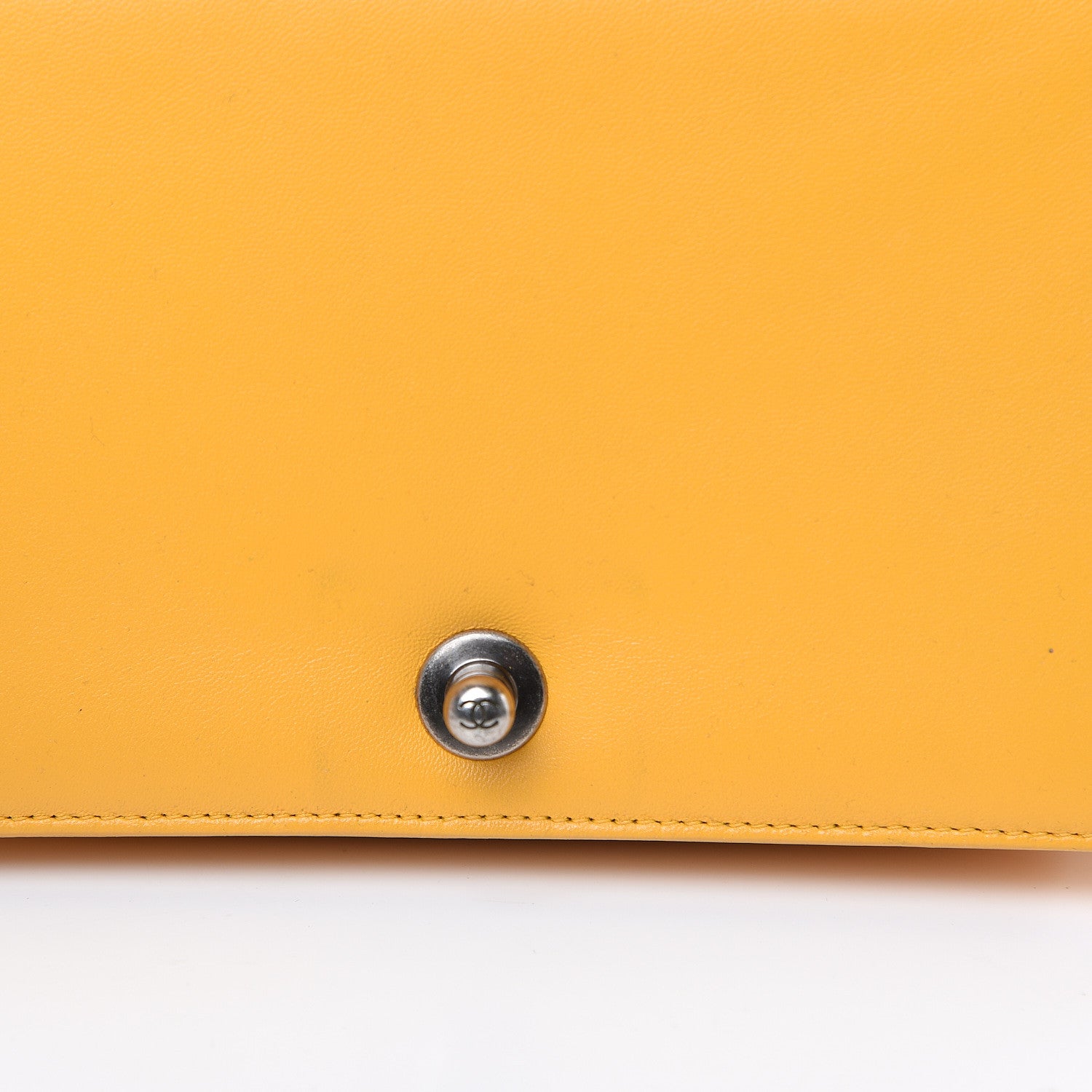 Chanel Lambskin Quilted Medium Boy Flap Yellow 20 of 22