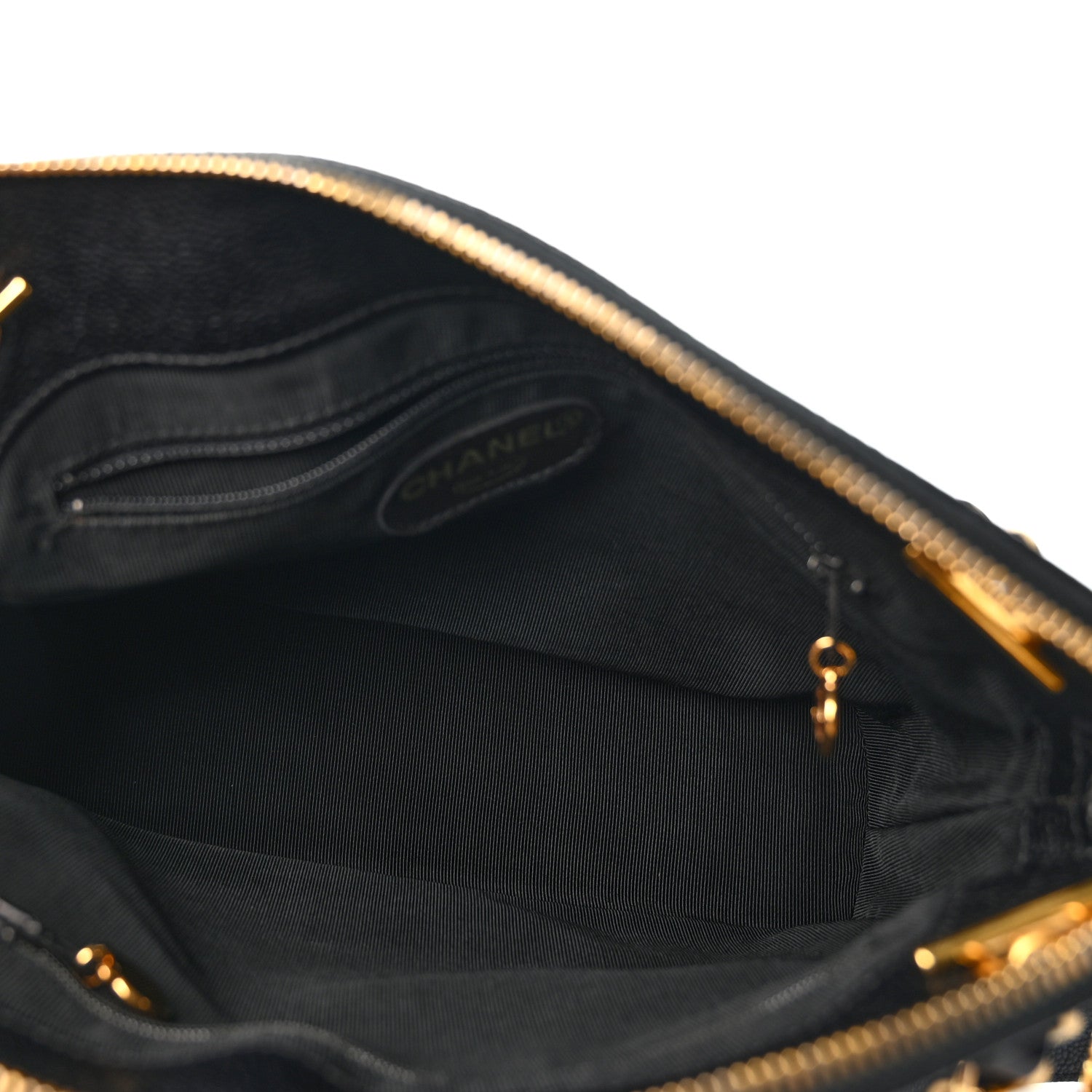 Chanel Caviar CC Shoulder Bag Black 5 of 12