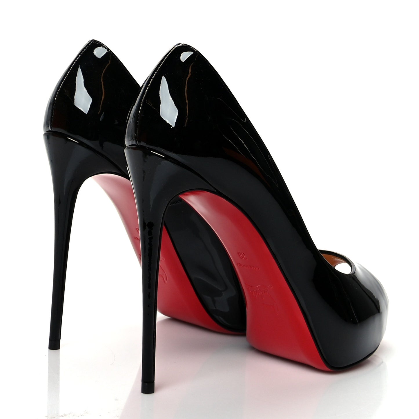 Patent New Very Prive 120 Pumps 38 Black Red